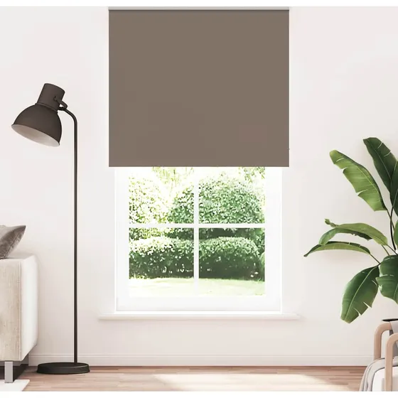 vidaXL Mørklægningsrullegardin 130x210 cm - Kaffefarvet