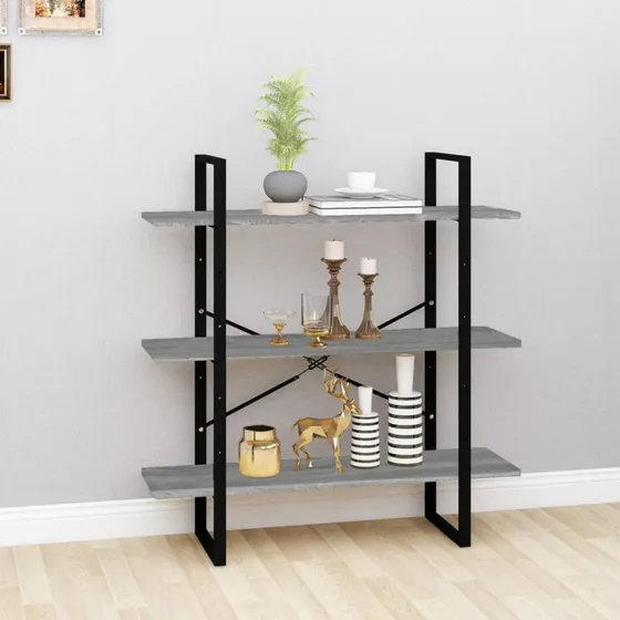 Bogreol 100x30x105 cm – Sonoma eg, konstrueret træ