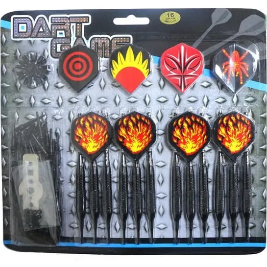 MASTER Dartsæt 16g Sortbelagt Messing - 12 stk. til elektronisk dart