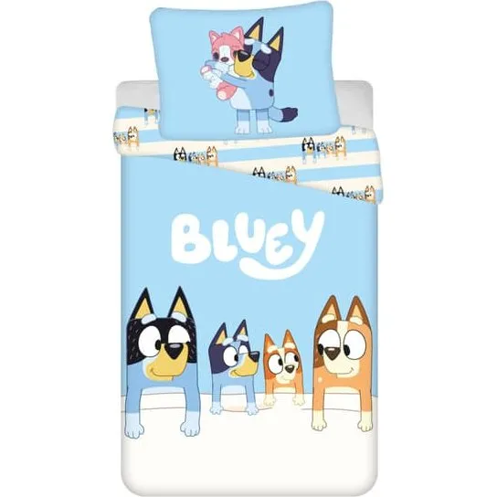 Bluey Family Børnesengetøj - 140x200 cm, Blå
