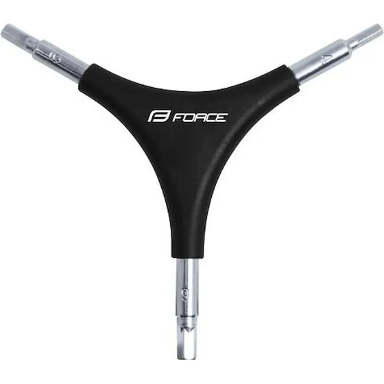 FORCE Y-nøgle Unbrako 4/5/6 mm med gummigreb
