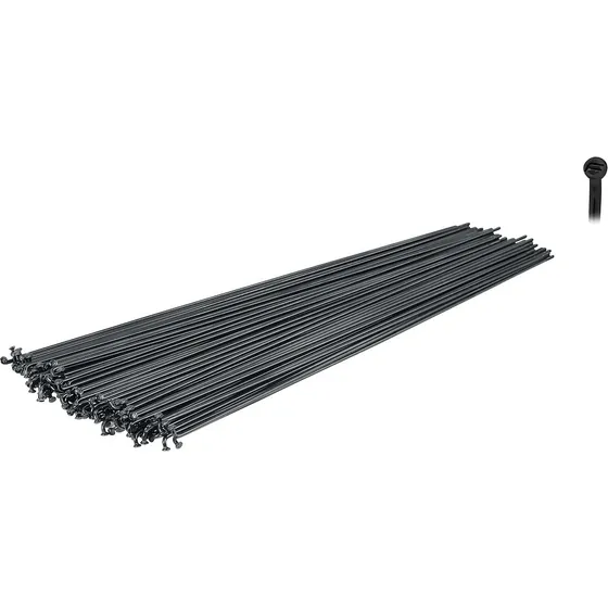 FORCE eger rustfrit stål sort 2mm x 266mm (10 stk.)