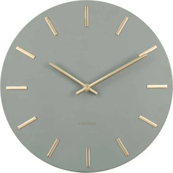 Karlsson Vægur Charm Ø30 cm – jungle green