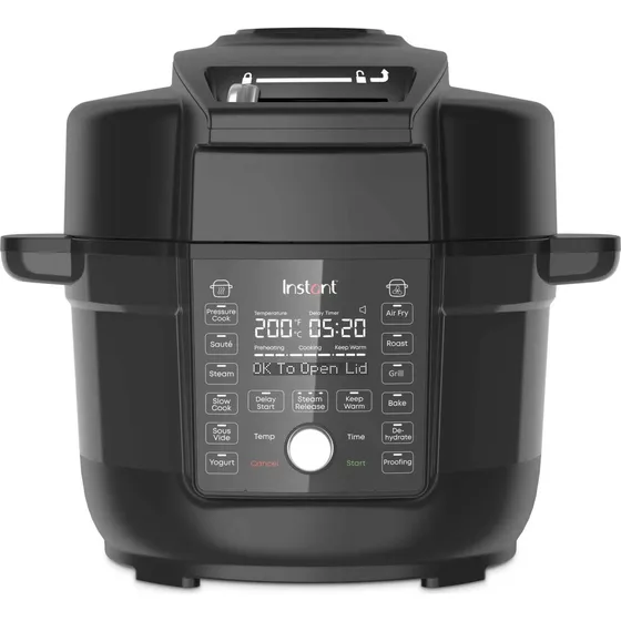 Instant Pot Duo Crisp Ultimate Airfryer Lid, 6,2 L, Sort