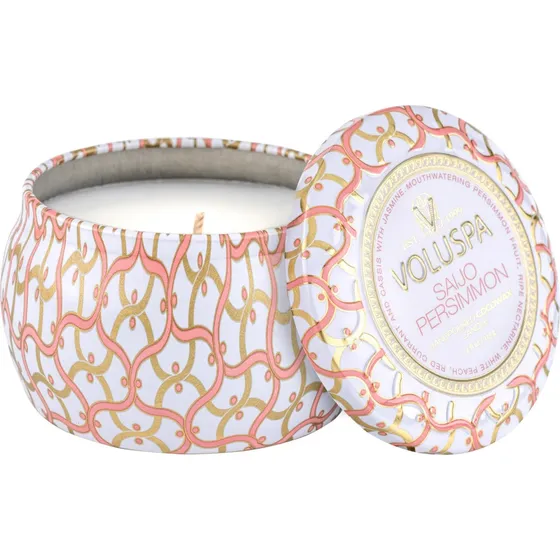 Voluspa Saijo Persimmon Maison Blanc Duftlys i Tin - 113g