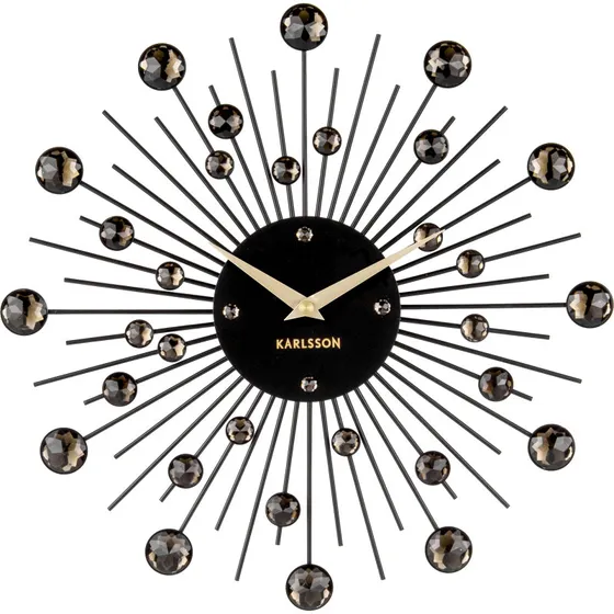 Karlsson Sunburst vægur med krystaller