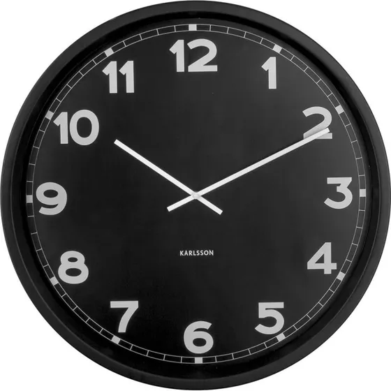 Karlsson Vægur New Classic 60 cm - sort/hvid