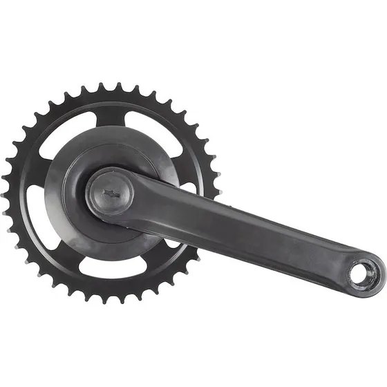 Kranksæt Singlespeed 38T 170mm 3/32" Sort