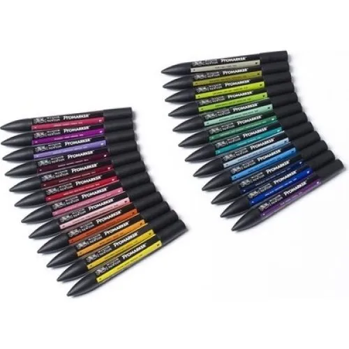 Winsor & Newton Promarker Student Wallet Set - 24 stk.