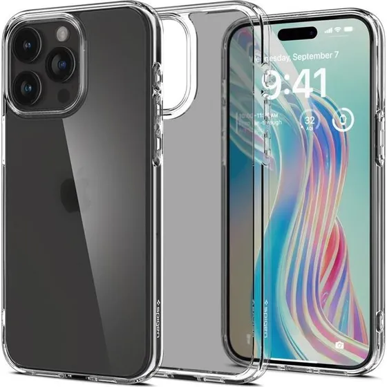 Spigen Ultra Hybrid cover til iPhone 15 Pro - Frost Clear