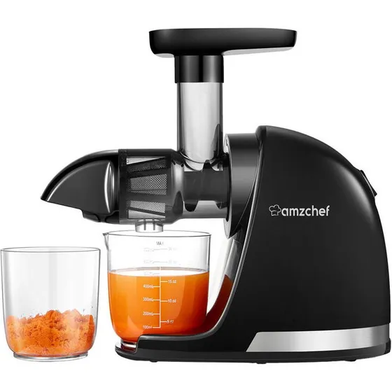 AMZCHEF 1501-BK-SM Slowjuicer - Sort