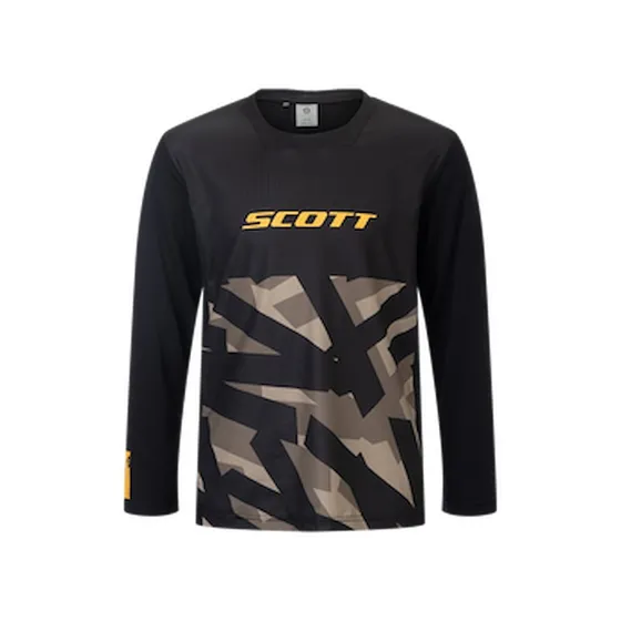 SCOTT Vertic Delta Jr Cykeltrøje Lange Ærmer - Sort - XL (164)