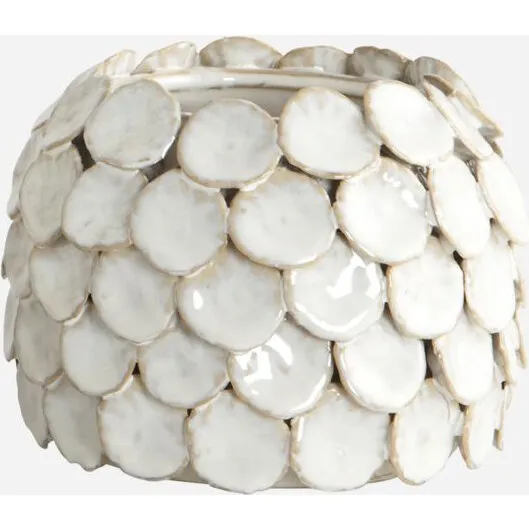 House Doctor Dot vase, hvid, Ø15 × H10 cm