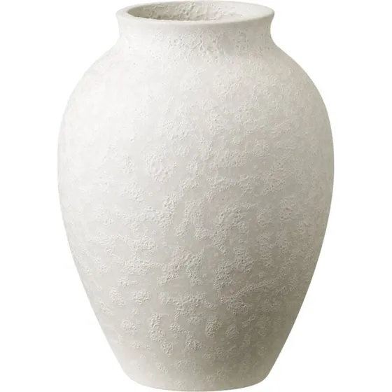 Knabstrup vase, mat hvid, 12,5 cm
