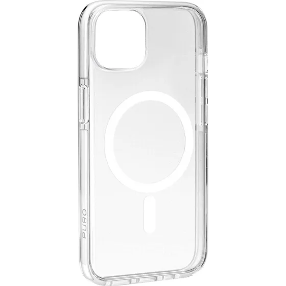 Puro Lite Mag Pro Cover til iPhone 15 Plus - Transparent/Hvid