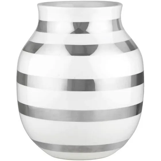 Omaggio Vase, håndmalet stribet