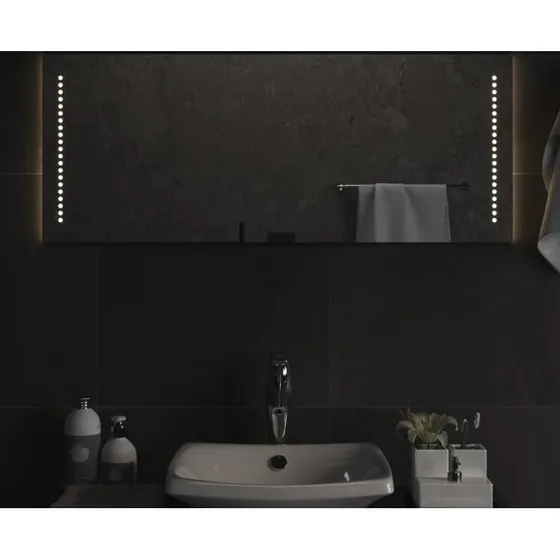 LED badeværelsesspejl 40x100 cm – IP65, USB