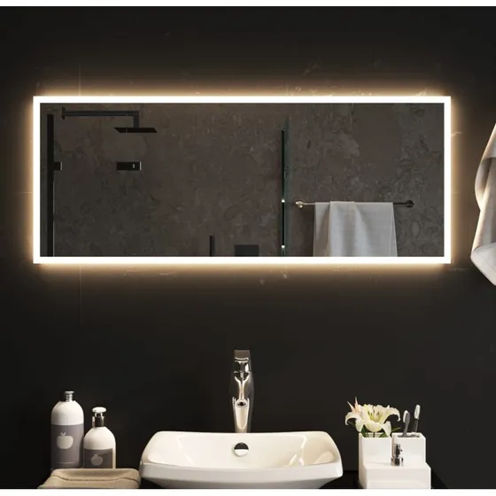 LED badeværelsesspejl 40x100 cm IP65 med USB