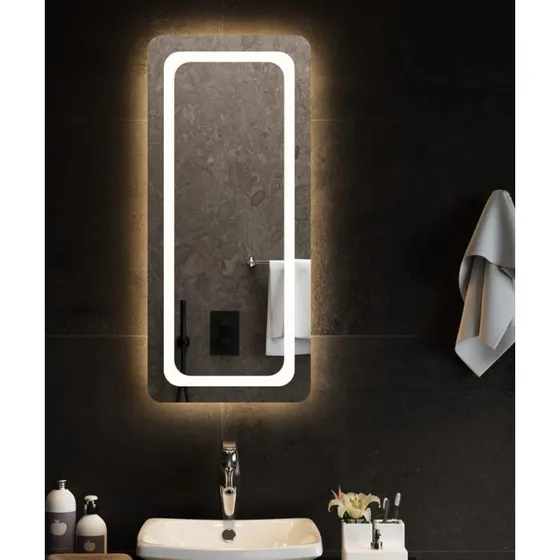 Badeværelsesspejl med LED 40x90 cm – IP65 & USB