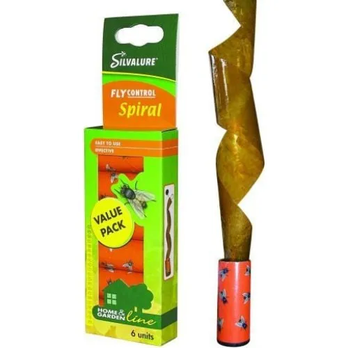 Fluefanger Spiralen 6 stk - Giftfri og klæbrig