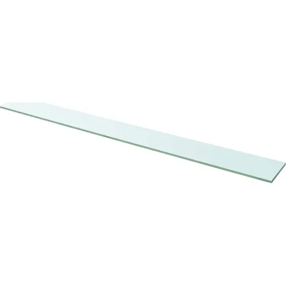 vidaXL Glashylde i hærdet glas, transparent, 110x12 cm