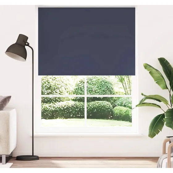 vidaXL Mørklægningsrullegardin 160x230 cm - Marineblå