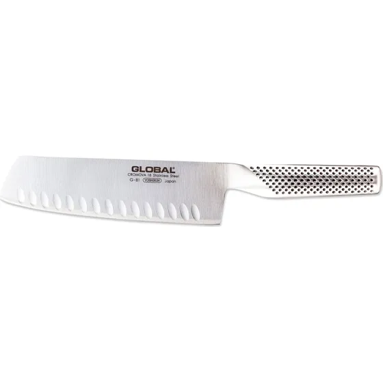 Global G-81 grøntsagskniv 18 cm (granton)