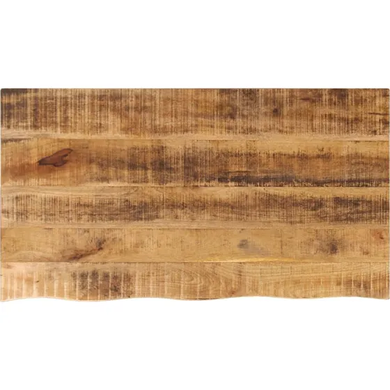 vidaXL bordplade i massivt mangotræ med naturlig kant, 110x60x2,5 cm