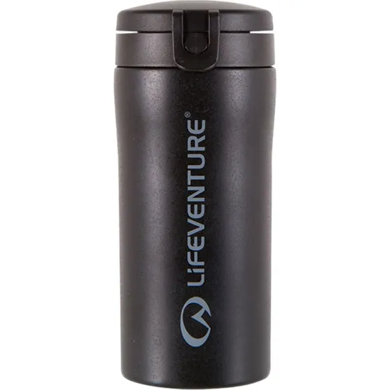 Lifeventure Flip-Top Termokrus, Sort, 300 ml