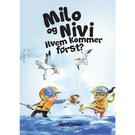 Hvem kommer først? - Letlæst børnebog om Milo og Nivi