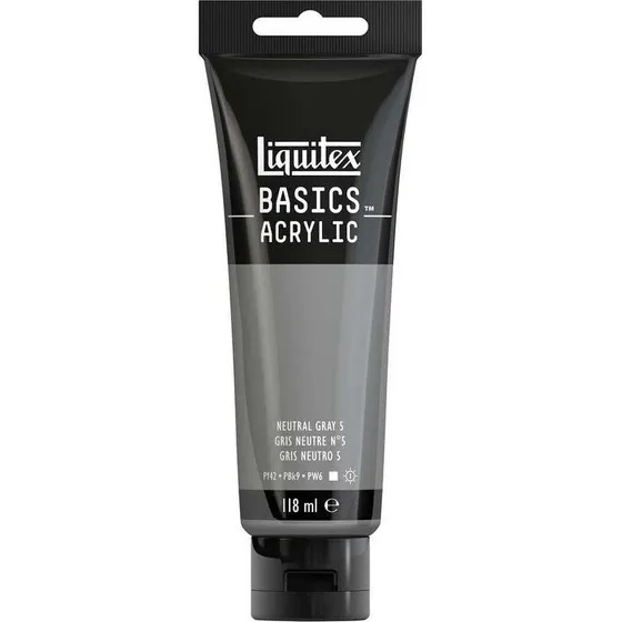 Liquitex Basics Akrylmaling - Neutral Grå Value 5 - 118 ml