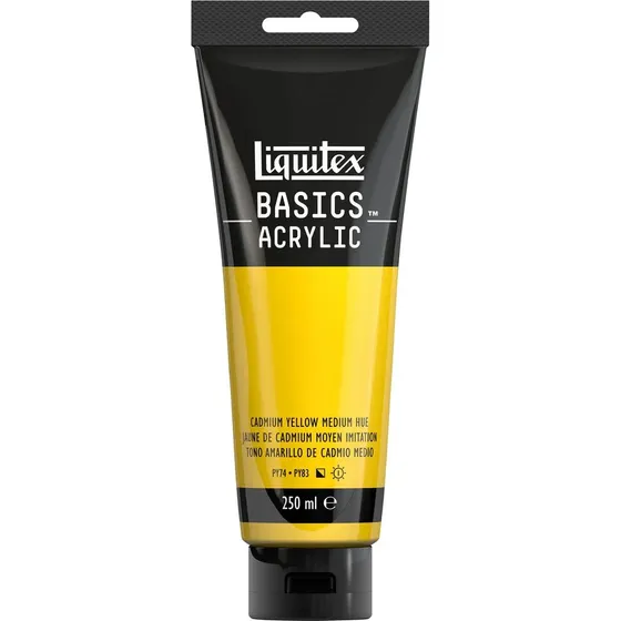 Liquitex Basics Akrylmaling - Cadmium Yellow Medium Hue 250 ml