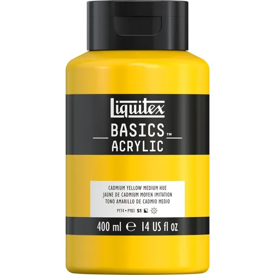 Liquitex Basics Akrylmaling Cadmium Yellow Medium Hue 400 ml