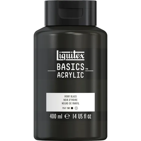 Liquitex Basics Akrylmaling - Ivory Black 400 ml