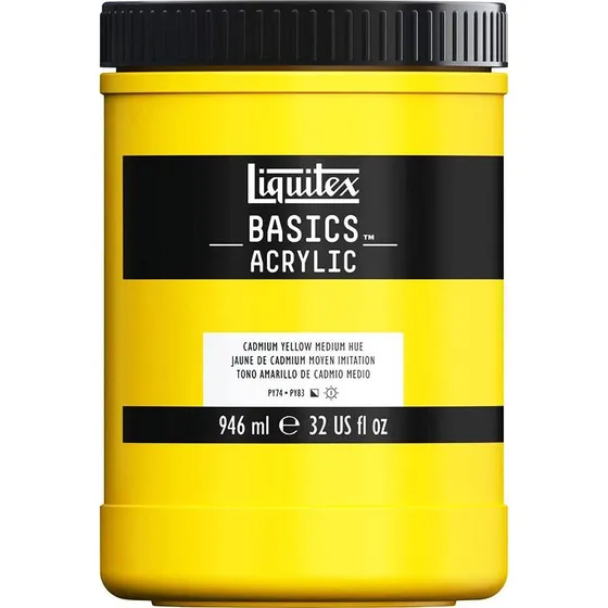Liquitex Basics Akrylmaling - Cadmium Yellow Deep - 946 ml