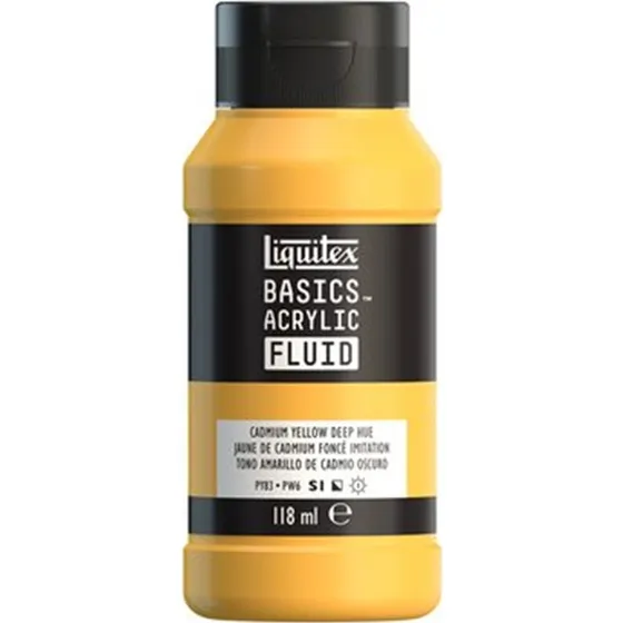 Liquitex Basics Fluid Akrylmaling - Cadmium Yellow Deep Hue 118 ml