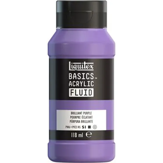 Liquitex Basics Fluid Akrylmaling - Brilliant Purple 118 ml