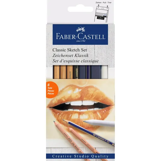 Faber-Castell Goldfaber Classic Sketch Set - 6 dele