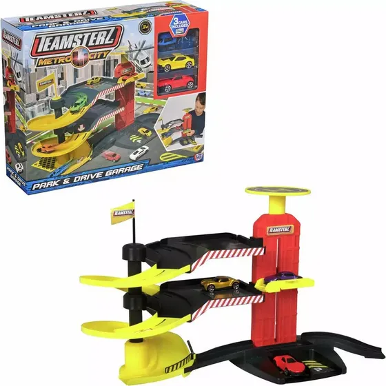 Teamsterz Metro City Park & Drive Garage med 3 biler