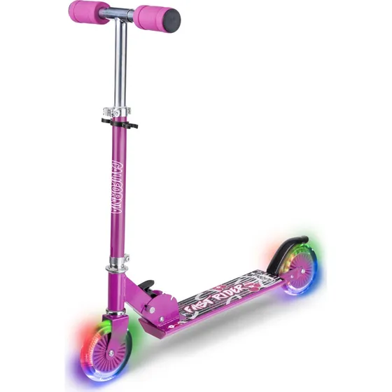California Løbehjul med LED-lys - Pink