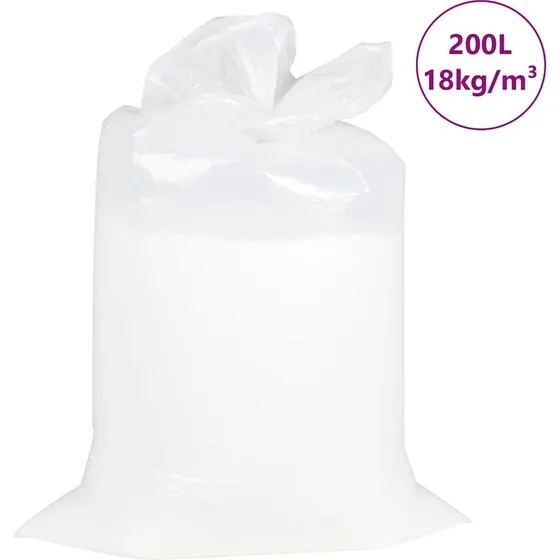 vidaXL Sækkestolsfyld EPS 200 L hvid 18 kg/m³