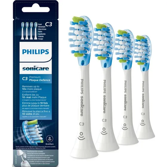 Philips Sonicare C3 Premium Plaque Defence HX9044/87 - 4 stk. Hvid
