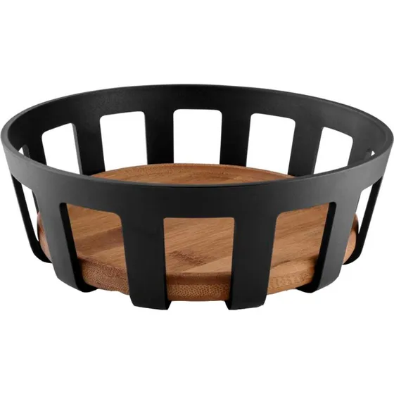 Eva Solo Nordic Kitchen brødkurv 22 cm – bambus & mat sort