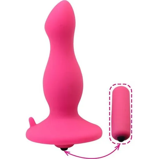 TOYZ4LOVERS Anal Bullet Pink Analplug med vibrator