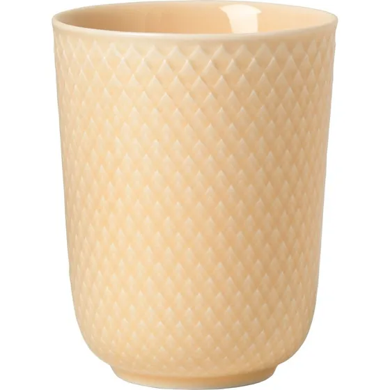 Lyngby Porceln Rhombe krus 33 cl  Sand