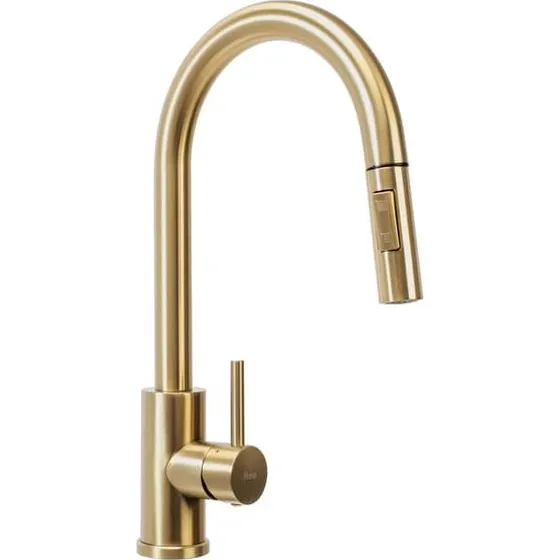 REA Fresh Køkkenarmatur i Børstet Guld - 25,5x5,5x39,5 cm