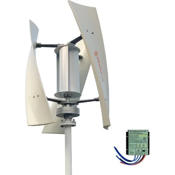 SX3-3000 Vertikal Vindturbine - 3000W 48V - Hvid