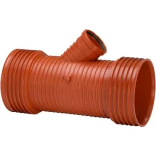 Uponor Double/Rib2 Grenrør 45° 250 x 160 mm PP