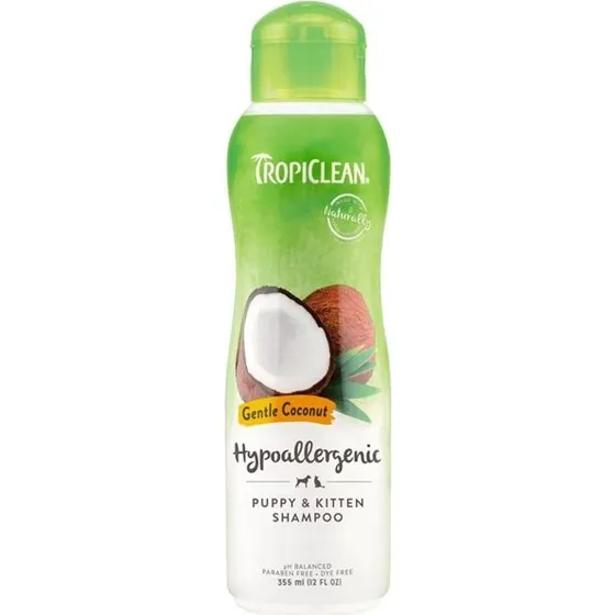 Tropiclean Gentle Coconut Hypoallergenic Shampoo 355ml