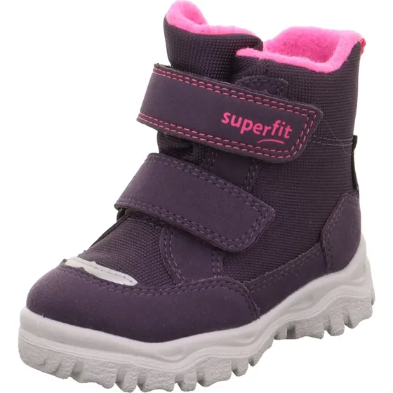 SUPERFIT Husky1 Vinterstøvler - Grå/Brombær/Pink